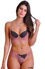 Conjunto Lycra e Renda Estampa Poá Romance