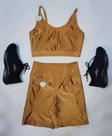 Conjunto lycra metalizada