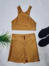Conjunto lycra metalizada