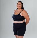 Conjunto lycra poliamida plus size g1 g2 g3 zero transparencia com forro blackout