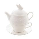 Conjunto Lyor P/Chá De Porcelana New Bone Butterfly Flower