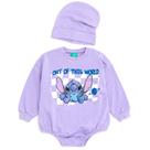 Conjunto Macacão Infantil Disney Lilo & Stitch Lavanda 12M