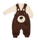 Conjunto Macacão Pelo Bordado + Body Bebê Menino Lessa B8874