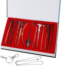 Conjunto Magic Wands para crianças: cosplay criativo com colar de chaveiro