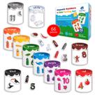 Conjunto magnético de classificação de cores Simply Magic com 66 unidades para crianças