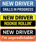 Conjunto magnético HEY-OKEY New Driver Funny, pacote com 3, refletivo, 25x9 cm