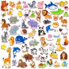 Conjunto magnético SpriteGru Happy Animal Family 60 unidades para crianças