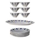 Conjunto Mahalo 6 Pratos 23cm 6 Tigelas 550ml Travessa 32cm