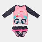 Conjunto Maiô Baby Panda Shake Azul Marinho Brilho Puket