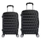 CONJUNTO MALA DE VIAGEM BORDO E GRANDE EM ABS C/ RODINHAS 360º - EAGLE - AC74