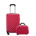 Conjunto Mala de Viagem Tamanho Bordo 10kg Rodas 360 com Frasqueira Gladiador Diamond D1MBFRAD1
