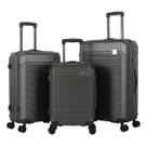 Conjunto Mala de Viagem Tamanhos 20+24+28 Cor Cinza Escuro