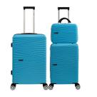 Conjunto malas com frasqueira viagem 4 rodas dupla 360 abs