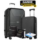 Conjunto Malas De Viagem Sestini Bordo10kg e Média23kg, Polipropileno Inquebrável, Original Com Garantia Sestini