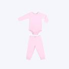 Conjunto Malha Térmica Body Manga Longa E Calça Bebê Have Fun 28305 Branco