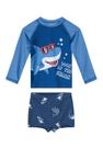 Conjunto Malha UV Tubarão Infantil Menino Brandili