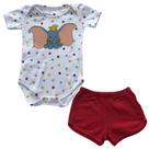 Conjunto manga curta body E short dumbo Conjunto manga curta body E short dumbo