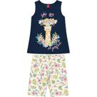 Conjunto Manga Curta Juvenil Menina Bee Loop Ref. 13947