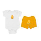Conjunto Manga Curta Patinho Amarelo