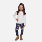 Conjunto Manga Longa Flores Infantil Menina Have Fun 29367