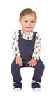 Conjunto Manga Longa Macacão Bebê