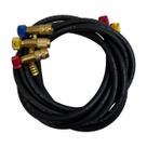Conjunto Mangueira Manifold 150cm R410a R32 4000psi Registro Conjunto Mangueira Manifold 150cm R410a R32 4000psi Registro