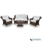 Conjunto Marco - 1 Sofá 2 L + 2 Poltronas + 1 Mesa Centro