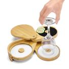 Conjunto Margarita Salt Rimmer TonJin, barra de vidro de 3 camadas
