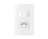 Conjunto Margirius 4x2 1 Tomada 20A + 1 Interruptor Simples Sleek