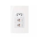 Conjunto Margirius 4x2 2 RJ45 + Tomada 20A Sleek