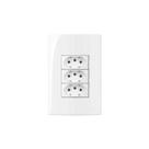 Conjunto Margirius 4x2 2 Tomadas 10A + 1 20A Sleek