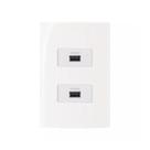 Conjunto Margirius 4x2 2 Tomadas USB Bivolt Sleek