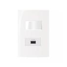 Conjunto Margirius 4x2 Interruptor Paralelo + Usb 2A Sleek