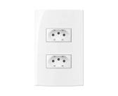 Conjunto Margirius 4x2 Tomada Dupla 10A + 20A Sleek Conjunto Margirius 4x2 Tomada Dupla 10A + 20A Sleek