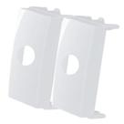 Conjunto Margirius Sleek Módulo Saída de Fio com 2 Peças Branco PA016042