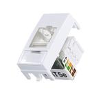 Conjunto Margirius Sleek Módulo Tomada RJ45 Branco 673315 - CAT5e