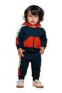 Conjunto masc inf colorita c capuz Conjunto masc inf colorita c capuz