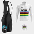 Conjunto Masculino Camisa Bora Branca Manga Longa + Bretelle Forro Gel
