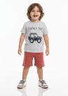 Conjunto Masculino camiseta C/ Bermuda Em Moletom Nº 1 Ao 3