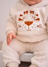 conjunto masculino, Conjunto off white, calça de pelos e casaco de pelos com touca , ELIAN