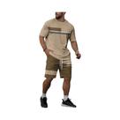 Conjunto Masculino De Verão 2025: Roupa Casual Respirável E Moderna Com Estampa 3D Para Uso Externo
