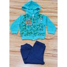 Conjunto Masculino Infantil Estampado Com Capuz P Verde