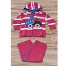 Conjunto Masculino Infantil Listras Vermelho P