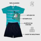 Conjunto Masculino Infantil para meninos peças interativas aplique 3D 2 ao 8 anos envio sortido Conjunto Masculino Infantil para meninos peças interativas aplique 3D 2 ao 8 anos envio sortido