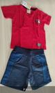 CONJUNTO masculino P bebê vermelho ANGERÔ MALHAS