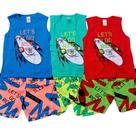 Conjunto Masculino Regata Lets Go Ride - Shuma kids - Ref.: 2718 Conjunto Masculino Regata Lets Go Ride - Shuma kids - Ref.: 2718