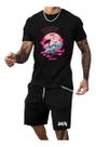 Conjunto Masculino Tokyo Men Luken Bermuda Masculina Moletom