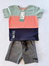 Conjunto Masculino Verão Blusa Colorida e Bermuda Infantil - 2 Anos - Colorittá