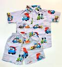 Conjunto Mauricinho Gola Polo Infantil carros