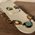 Conjunto max ágata azul céu